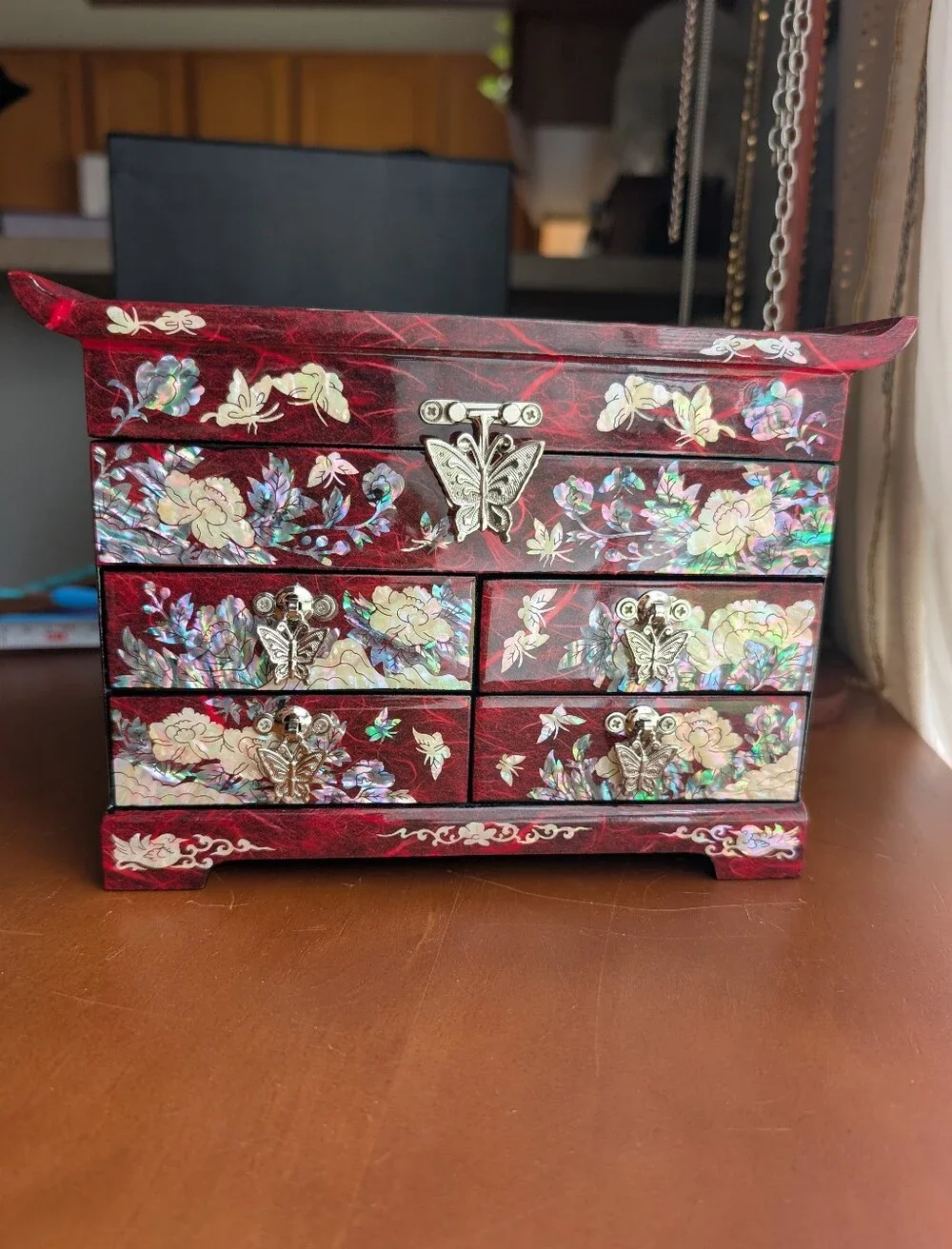 Korean Mother of Pearl Jewelry Box Organizer
